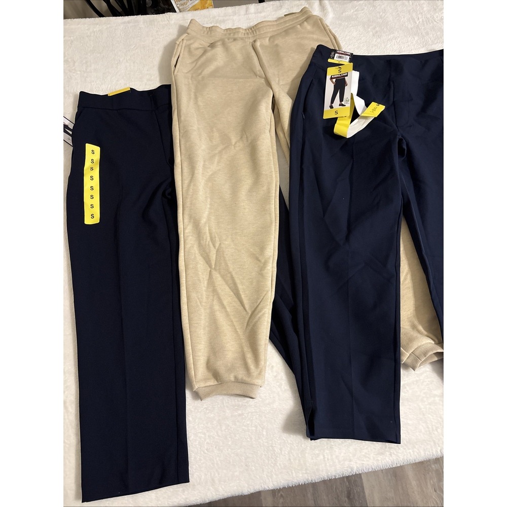 Lot 3 Womens Pants Size S Kirkland Hilary Radley Mondetta Navy Jogger NWT